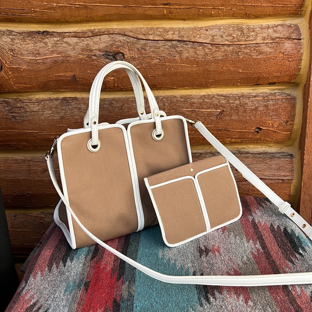 Kate Spade Medium Sam Canvas Satchel
